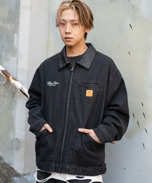 WEGO/【26年春新作】ワーカーズZIPデニムジャケット（デニムジャケット
