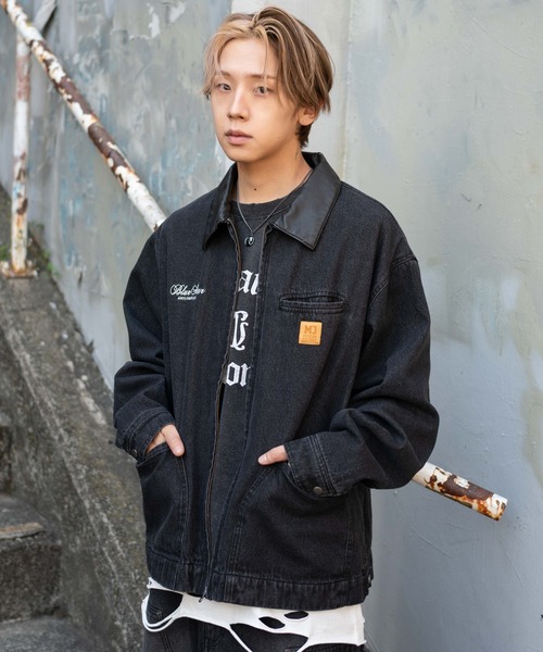 WEGO/【26年春新作】ワーカーズZIPデニムジャケット（デニムジャケット