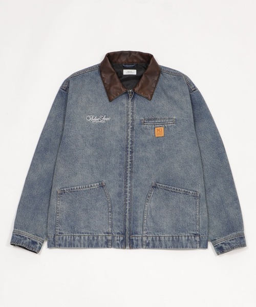 WEGO（ウィゴー）の「WEGO/【26年春新作】ワーカーズZIPデニムジャケット（デニムジャケット・メンズ・ブラック系3/コバルトブルー・MEDIUM/LARGE）」の18枚目の写真