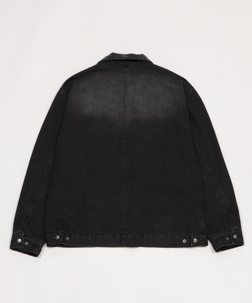 WEGO（ウィゴー）の「WEGO/【26年春新作】ワーカーズZIPデニムジャケット（デニムジャケット・メンズ・ブラック系3/コバルトブルー・MEDIUM/LARGE）」の19枚目の写真