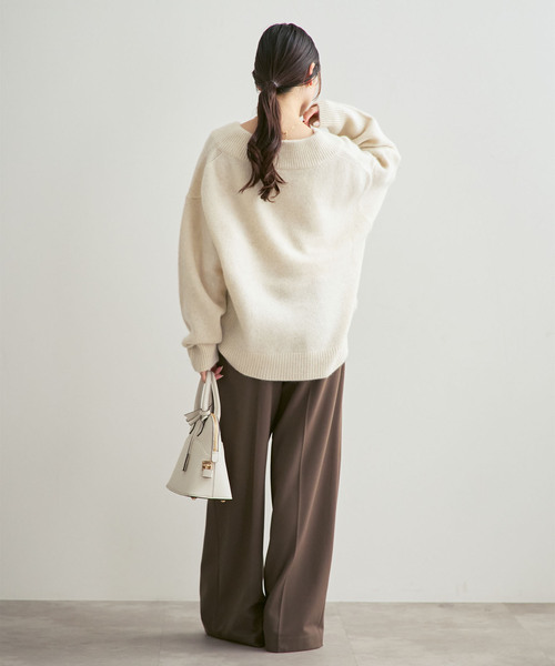 セール】《追加》YAKワイドVネックニット（ニット/セーター）｜NOBLE