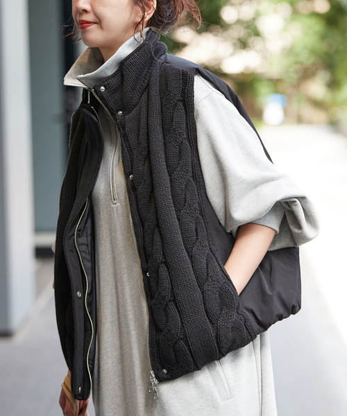 セール】ドッキング中綿ベスト（ブルゾン）｜B.C STOCK（ベーセー