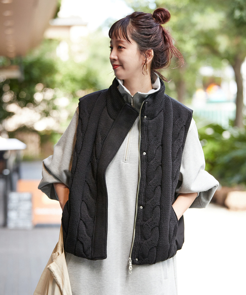 セール】ドッキング中綿ベスト（ブルゾン）｜B.C STOCK（ベーセー