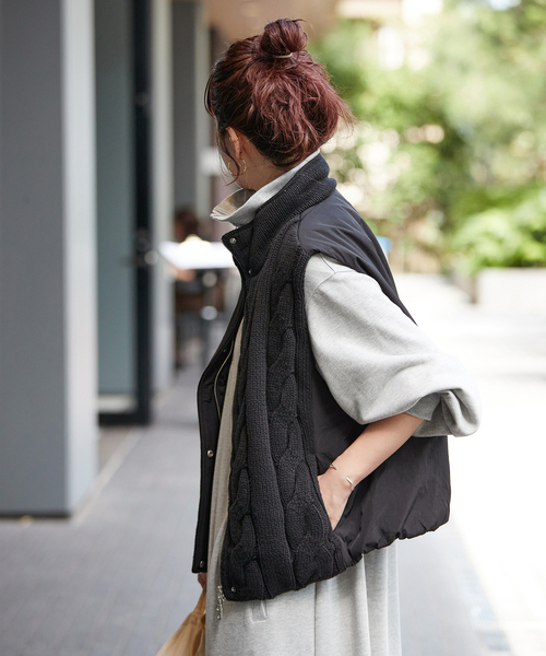 セール】ドッキング中綿ベスト（ブルゾン）｜B.C STOCK（ベーセー