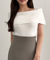 セール】Statement Ribbon Knit Top（ニット/セーター）｜andwang