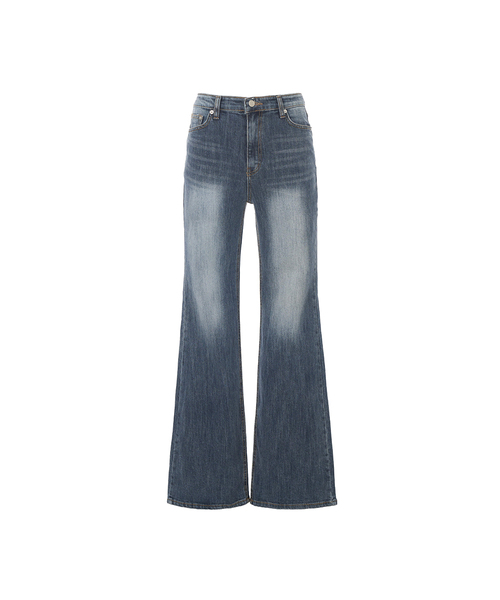 A.R.U(エイアールユー)の「WASHING BOOTS CUT JEANS(デニムパンツ・レディース・インディゴブルー・SMALL/MEDIUM/LARGE)」の1枚目の写真