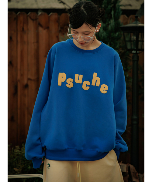 PSUCHE(プシュケ)の「LOGO OVERFIT SWEATSHIRT_SEA BLUE(スウェット・レディース・その他・MEDIUM/LARGE)」の5枚目の写真