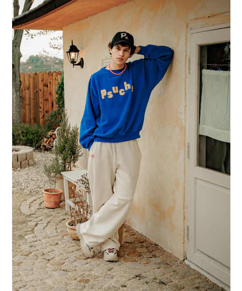 PSUCHE(プシュケ)の「LOGO OVERFIT SWEATSHIRT_SEA BLUE(スウェット・レディース・その他・MEDIUM/LARGE)」の8枚目の写真