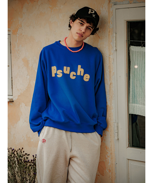 PSUCHE(プシュケ)の「LOGO OVERFIT SWEATSHIRT_SEA BLUE(スウェット・レディース・その他・MEDIUM/LARGE)」の9枚目の写真
