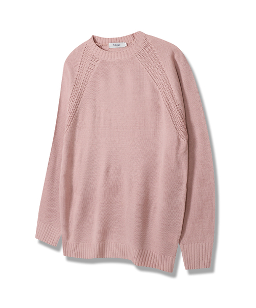 POLYGRAM(ポリグラム)の「ハチナグランラウンドニット - 6COLOR(ニット/セーター・レディース・スカイブルー/グレー/ピンク/アイボリー/マスタード/ダークネイビー・FREE)」の6枚目の写真