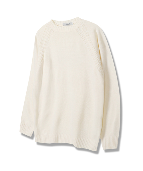 POLYGRAM(ポリグラム)の「ハチナグランラウンドニット - 6COLOR(ニット/セーター・レディース・スカイブルー/グレー/ピンク/アイボリー/マスタード/ダークネイビー・FREE)」の2枚目の写真