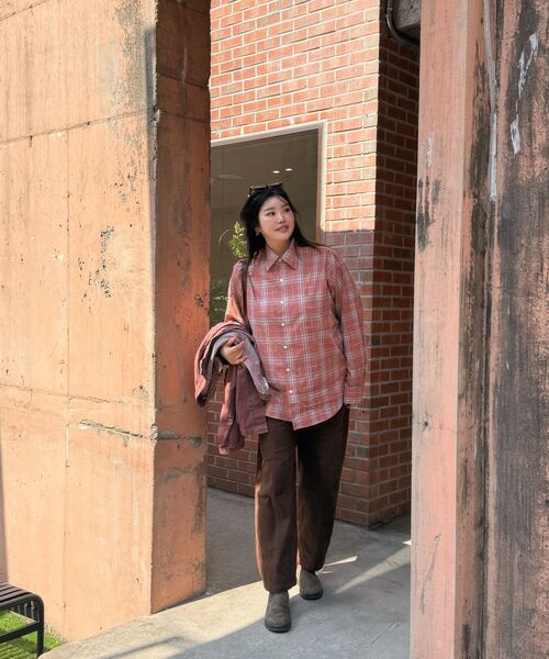 BALLUTE（バリュート）の「ALL WEATHER OVER SILHOUETTE SHIRTS (PINK CHECK)（シャツ/ブラウス・レディース・その他・SMALL/MEDIUM/LARGE）」の15枚目の写真
