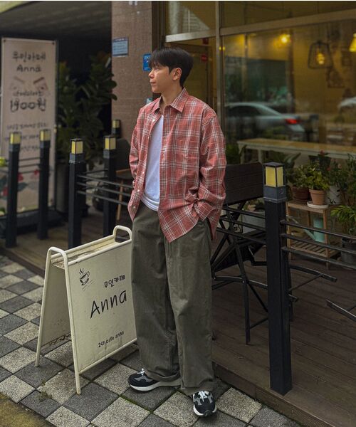 BALLUTE（バリュート）の「ALL WEATHER OVER SILHOUETTE SHIRTS (PINK CHECK)（シャツ/ブラウス・レディース・その他・SMALL/MEDIUM/LARGE）」の21枚目の写真