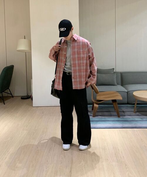 BALLUTE（バリュート）の「ALL WEATHER OVER SILHOUETTE SHIRTS (PINK CHECK)（シャツ/ブラウス・レディース・その他・SMALL/MEDIUM/LARGE）」の3枚目の写真