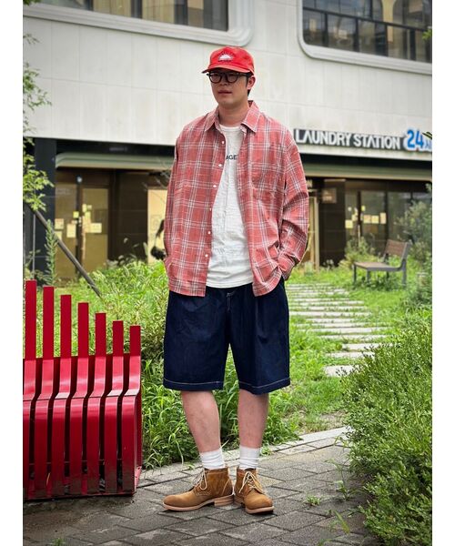BALLUTE（バリュート）の「ALL WEATHER OVER SILHOUETTE SHIRTS (PINK CHECK)（シャツ/ブラウス・レディース・その他・SMALL/MEDIUM/LARGE）」の5枚目の写真