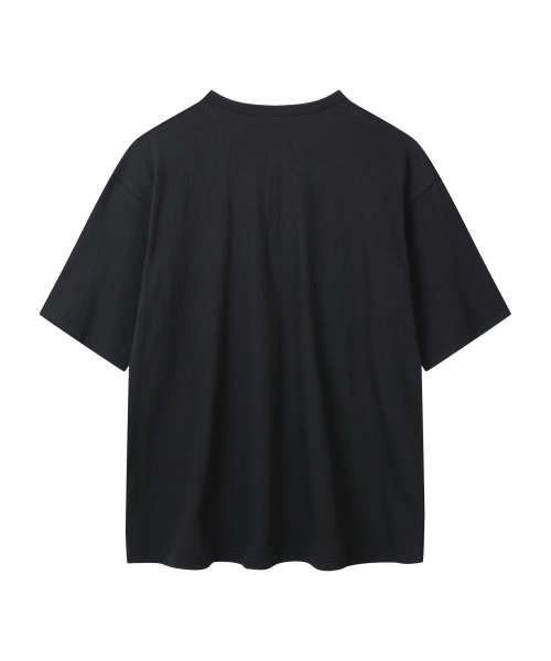YOUNEEDGARMENTS(ユーニーズガーメンツ)の「ヘンリーネック S/S Tシャツ (ブラック)(Tシャツ/カットソー・メンズ・その他・40/42)」の2枚目の写真