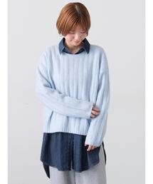 Lugnoncure | ラメ混ワイドリブニット(ニット/セーター)