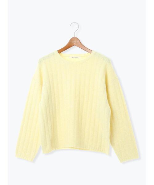 Lugnoncure（ルノンキュール）の「ラメ混ワイドリブニット（ニット/セーター・レディース・サックスブルー/グレー/ベージュ/イエロー・F）」の19枚目の写真