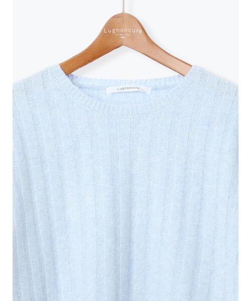 Lugnoncure（ルノンキュール）の「ラメ混ワイドリブニット（ニット/セーター・レディース・サックスブルー/グレー/ベージュ/イエロー・F）」の22枚目の写真