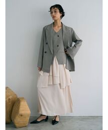 LAGUNAMOON | ティアードスカートドッキングベストワンピース(ワンピース)