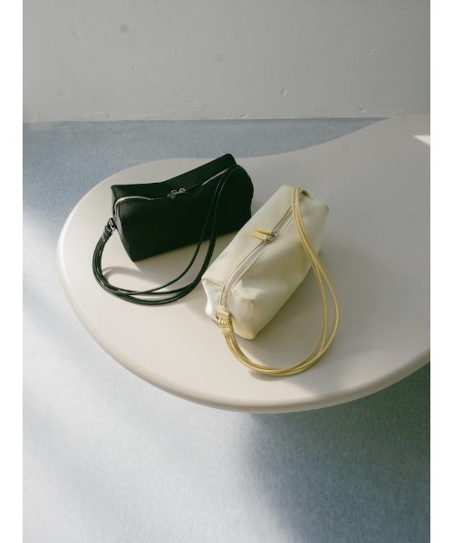 sahara（サハラ）の「Satin Box Hand Bag/サテンボックスハンドバッグ（ハンドバッグ・レディース・ブラック/イエロー・FREE）」の11枚目の写真