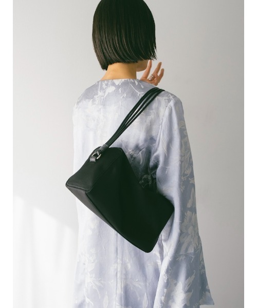 sahara（サハラ）の「Satin Box Hand Bag/サテンボックスハンドバッグ（ハンドバッグ・レディース・ブラック/イエロー・FREE）」の6枚目の写真