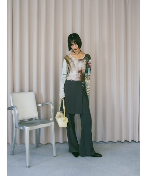 sahara（サハラ）の「Satin Box Hand Bag/サテンボックスハンドバッグ（ハンドバッグ・レディース・ブラック/イエロー・FREE）」の7枚目の写真