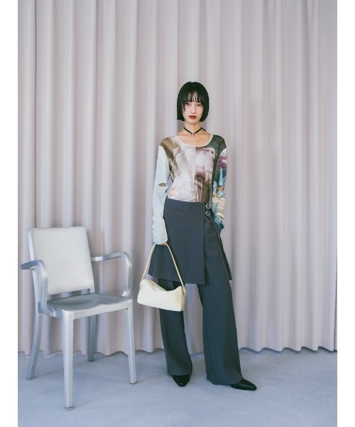 sahara（サハラ）の「Satin Box Hand Bag/サテンボックスハンドバッグ（ハンドバッグ・レディース・ブラック/イエロー・FREE）」の8枚目の写真