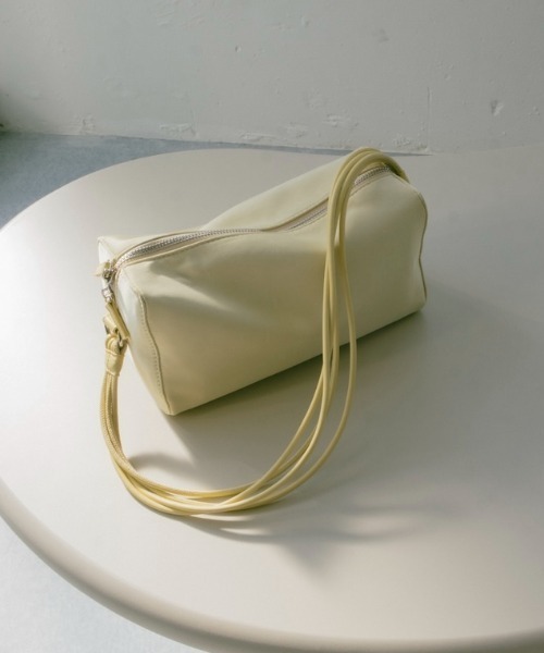 sahara（サハラ）の「Satin Box Hand Bag/サテンボックスハンドバッグ（ハンドバッグ・レディース・ブラック/イエロー・FREE）」の12枚目の写真