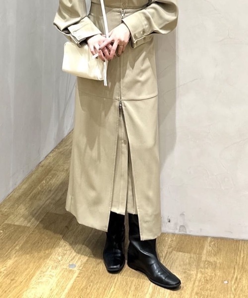 STYLEMIXER(スタイルミキサー)の「レイヤードシャツワンピース(シャツワンピース・レディース・ベージュ/グレー・SMALL/MEDIUM)」の9枚目の写真