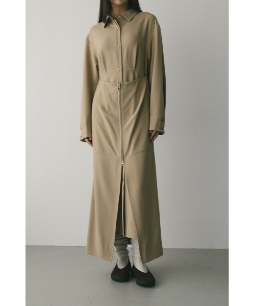 STYLEMIXER(スタイルミキサー)の「レイヤードシャツワンピース(シャツワンピース・レディース・ベージュ/グレー・SMALL/MEDIUM)」の10枚目の写真