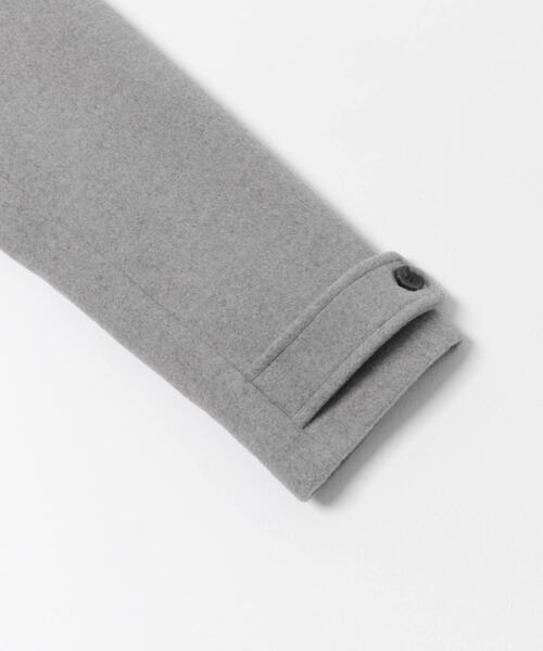 URBAN RESEARCH DOORS（アーバンリサーチドアーズ）の「ウールノーカラーコート｜冬服/暖かい/ミドル丈/通勤服/セレモニー/お出かけ（ピーコート・レディース・グレー系その他/チャコールグレー/ネイビー・MEDIUM）」の12枚目の写真