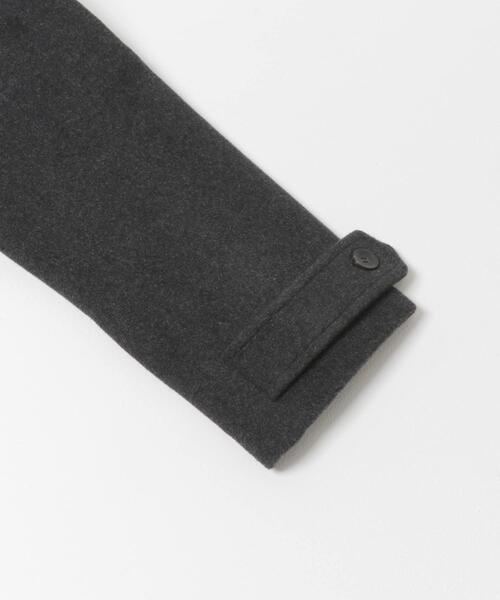 URBAN RESEARCH DOORS（アーバンリサーチドアーズ）の「ウールノーカラーコート｜冬服/暖かい/ミドル丈/通勤服/セレモニー/お出かけ（ピーコート・レディース・グレー系その他/チャコールグレー/ネイビー・MEDIUM）」の22枚目の写真