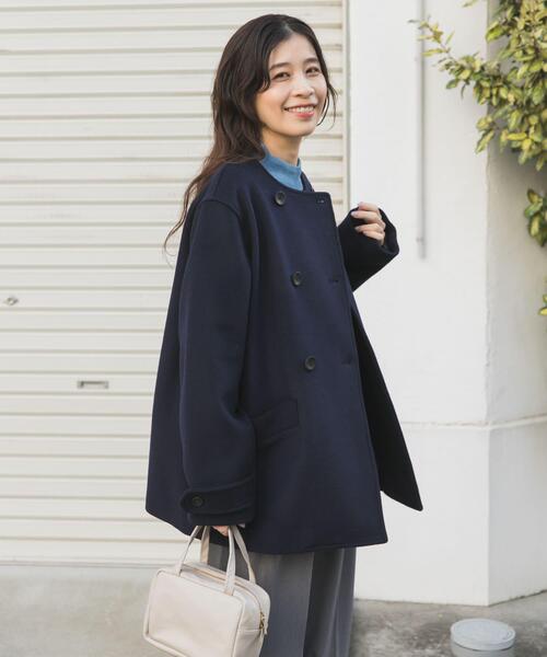 セール】ウールノーカラーコート（ピーコート）｜URBAN RESEARCH DOORS