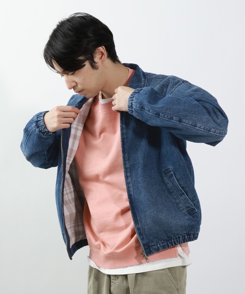 BAYFLOW(ベイフロー)の「デニムショートブルゾン(ブルゾン・メンズ・ブラック/ブルー・MEDIUM/LARGE)」の12枚目の写真