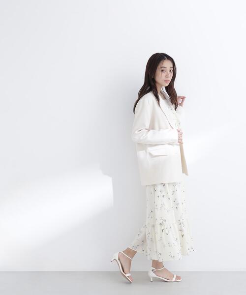 NATURAL BEAUTY BASIC（ナチュラルビューティーベーシック）の「◇スプリングカラージャケット（テーラードジャケット・レディース・ピンク/オフホワイト・FREE）」の10枚目の写真