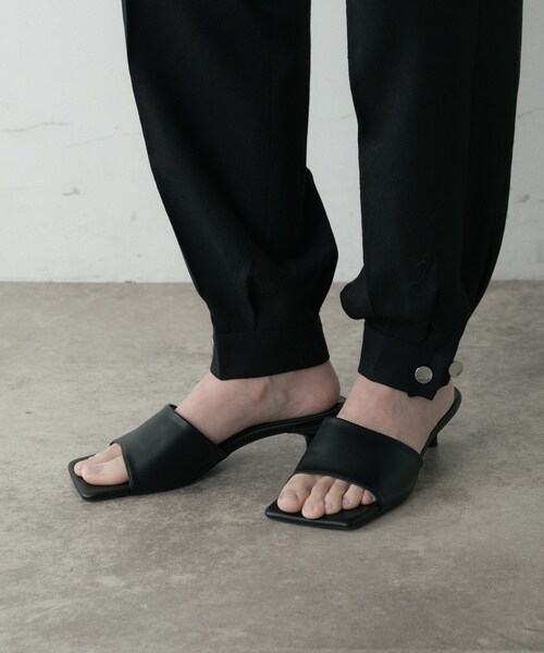 GALLEST（ギャレスト）の「スウエアトゥサンダル（サンダル・レディース・グリーン/オフホワイト/ブラック・35/45）」の17枚目の写真