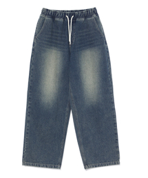 ANNOYED（アノイド）の「バンディングブラシワイドデニムパンツ LP9DU968_DARK INDIGO（デニムパンツ）」