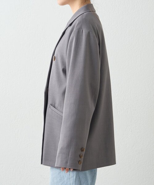 CIAOPANIC TYPY（チャオパニックティピー）の「袖折り返しオーバーサイズテーラージャケット（テーラードジャケット・レディース・アイボリー/グレー/イエロー・ONE SIZE）」の9枚目の写真