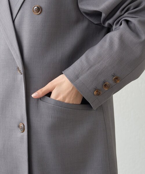 CIAOPANIC TYPY（チャオパニックティピー）の「袖折り返しオーバーサイズテーラージャケット（テーラードジャケット・レディース・アイボリー/グレー/イエロー・ONE SIZE）」の14枚目の写真