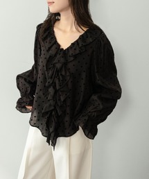 on:nue | 【on:nue】[着用動画あり！] フロッキードットフリルブラウス /2026 SS COLLECTION(シャツ/ブラウス)