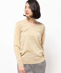 Discoat Parisien | ラメVネックプルオーバー(ニット/セーター)