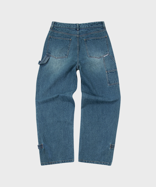 THEVINYLHOUSE(ザバイニルハウス)の「CUT OFF DOUBLE KNEE JEANS BLUE (VH2DFUD101A)(デニムパンツ・メンズ・その他・S/M/L)」の2枚目の写真