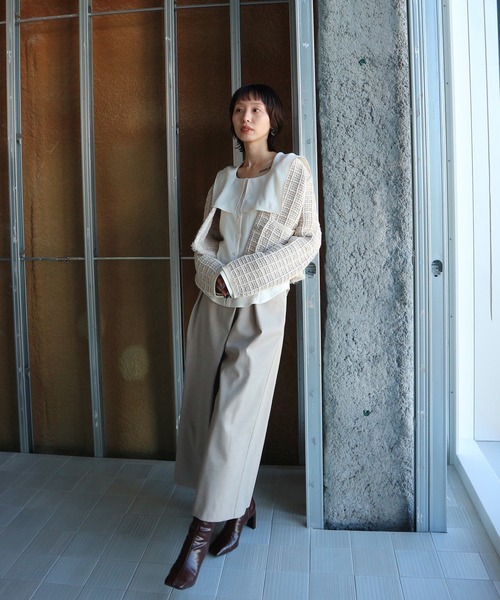 ZOZOTOWN限定 ＞ SQUARE TWEED KNIT JACKET（ニット/セーター）｜Ameri