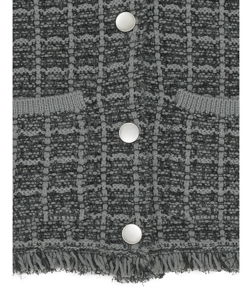 ZOZOTOWN限定 ＞ SQUARE TWEED KNIT JACKET（ニット/セーター）｜Ameri