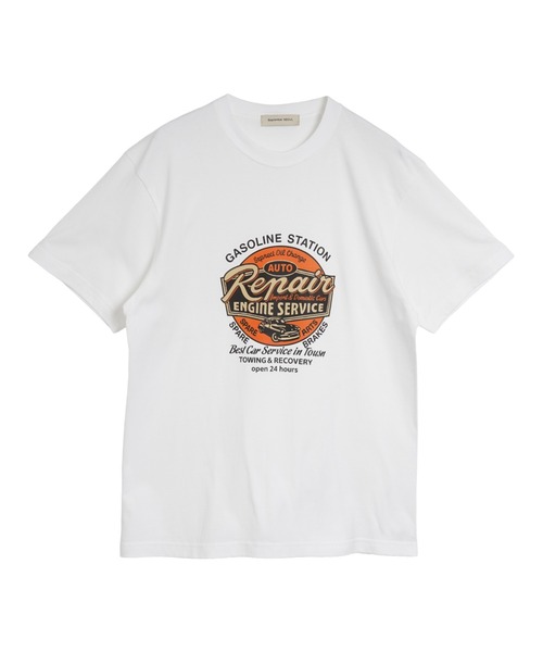 September SEOUL（セプテンバーソウル）の「レトロアメリカンイラストグラフィックTシャツ（Tシャツ/カットソー・レディース・ホワイト/カーキ・FREE）」の6枚目の写真