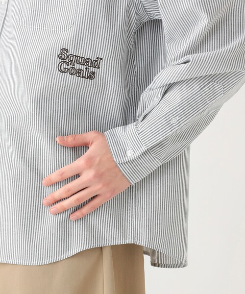 BEAMS HEART(ビームスハート)の「【6/18値下げ】レタードワッペン オックス ロングスリーブ シャツ(ユニセックス)(シャツ/ブラウス・メンズ・ネイビー/ブラック・SMALL/LARGE/MEDIUM)」の15枚目の写真