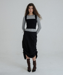 SUNDAY FRUIT MARKET（サンデーフルーツマーケット）の「STRING SWEAT SKIRT BLACK（スカート）」