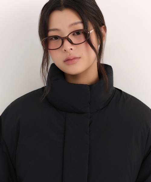 MUSINSA STANDARD WOMAN（ムシンサスタンダードウーマン）の「ウィメンズハイネックミニマルダウンジャケット[ブラック]（ダウンジャケット/コート・レディース・その他・SMALL/MEDIUM/X-SMALL/LARGE）」の5枚目の写真