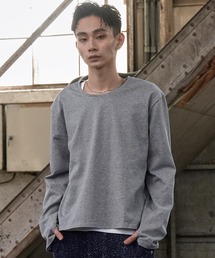LANDNESS（ランドネス）の「【LANDNESS/ランドネス】COMPACT U-NECK FINGER HOLE L/S TEE/コンパクトUネックフィンガーホールロングスリーブTEE（Tシャツ/カットソー）」